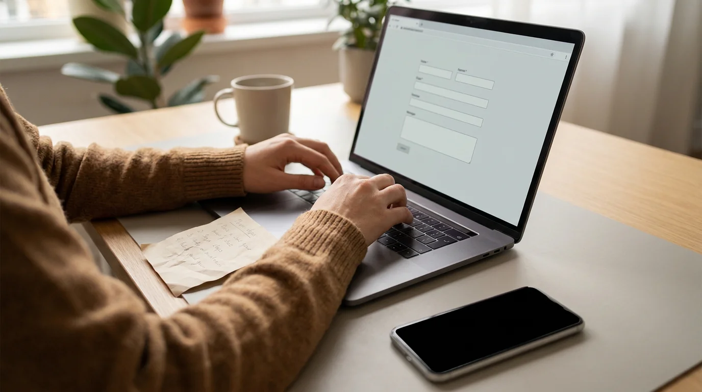 Einzahlung per Banküberweisung Schritt für Schritt am Laptop