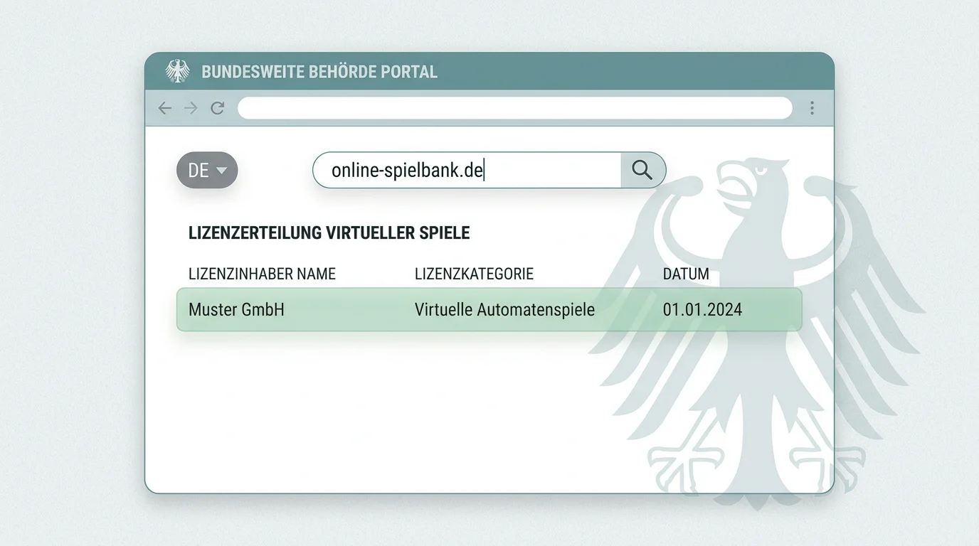 GGL-Lizenz prüfen im Erlaubnisregister der Gemeinsamen Glücksspielbehörde der Länder