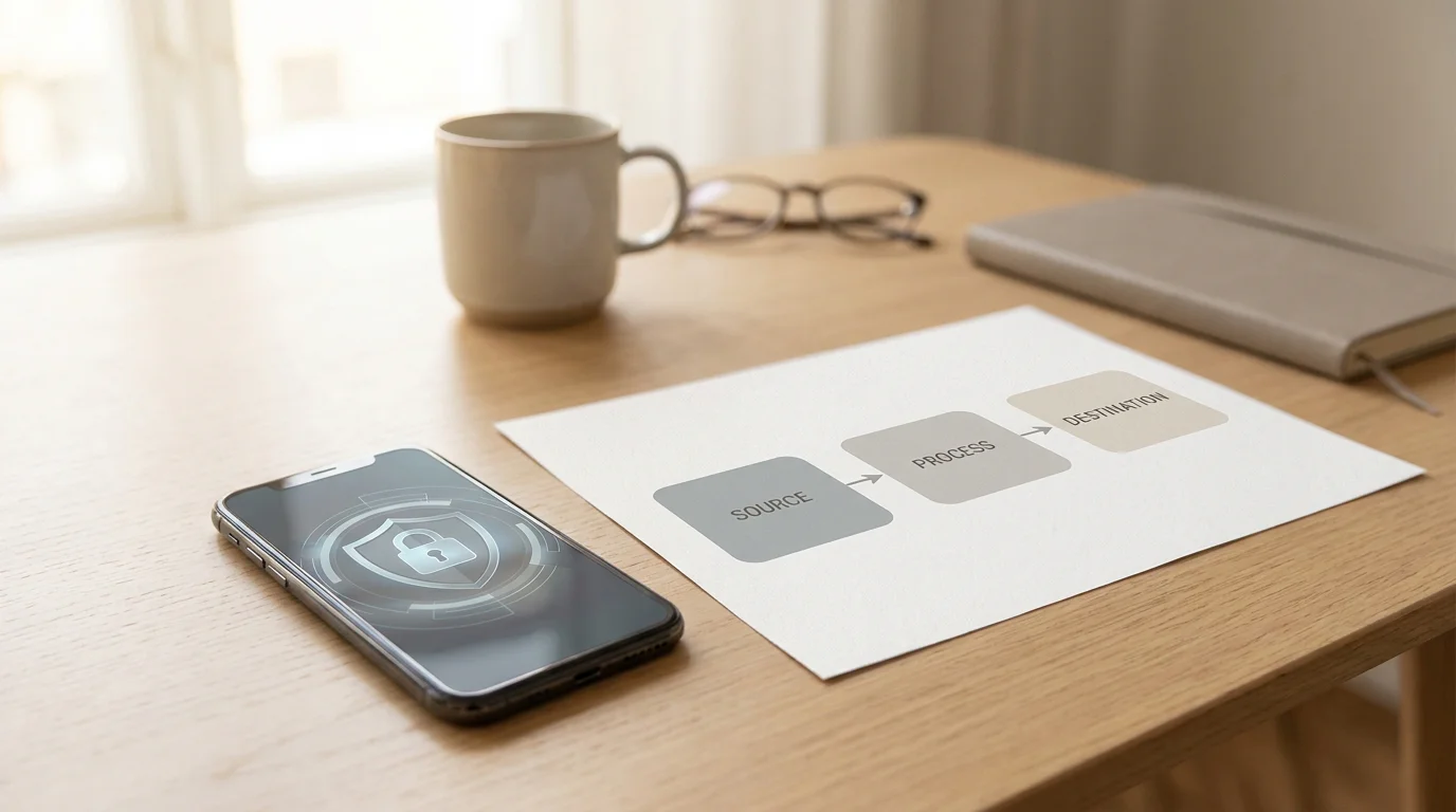 Schematische Darstellung der Tokenisierung bei einer Kartenzahlung über das Handy