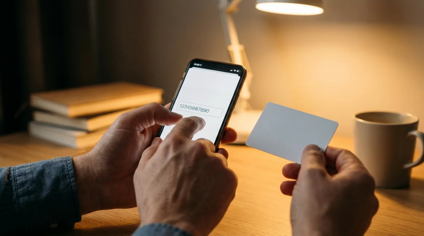 Eingabe eines 16-stelligen Paysafecard-Codes bei der Einzahlung im Online Casino