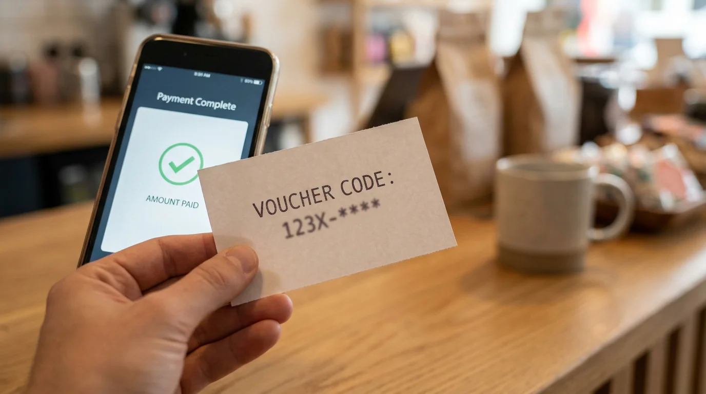Prepaid-Guthabenkarte und Smartphone für die Einzahlung im Online-Casino