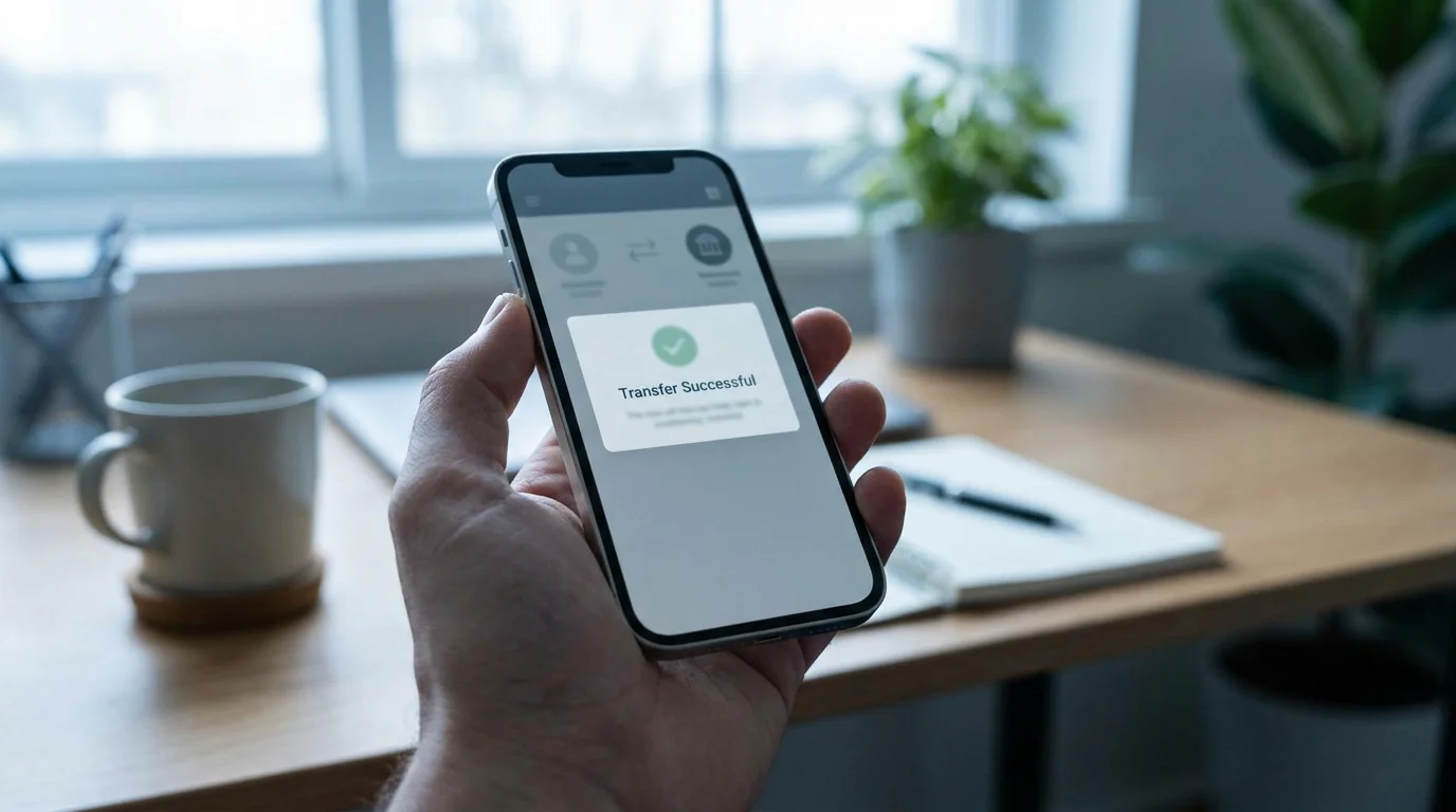 Smartphone mit digitaler Geldbörse für schnelle Ein- und Auszahlungen im Casino